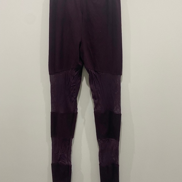 Burgundy Mesh leggings - Picture 1 of 1
